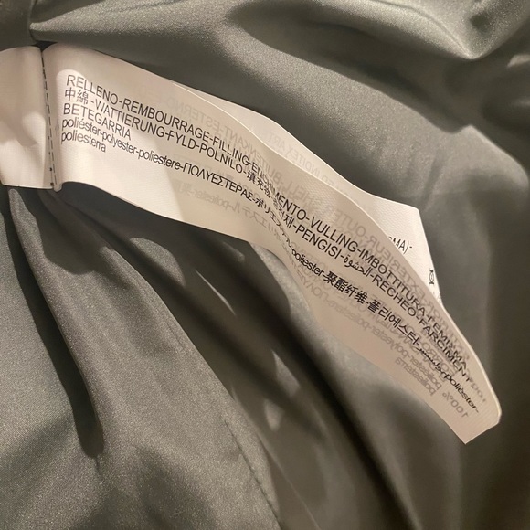 Zara women’s NWT water repellant green/grey coat size XS - Picture 8 of 15